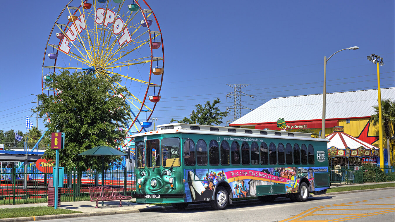 Top Orlando Attraction Stops On The IRIDE Trolley